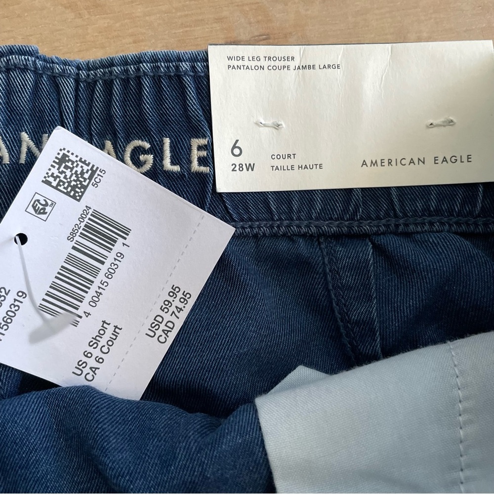 AMERICAN EAGLE 100% Lyocell High Rise Wide Leg Pants - Picture 4 of 9